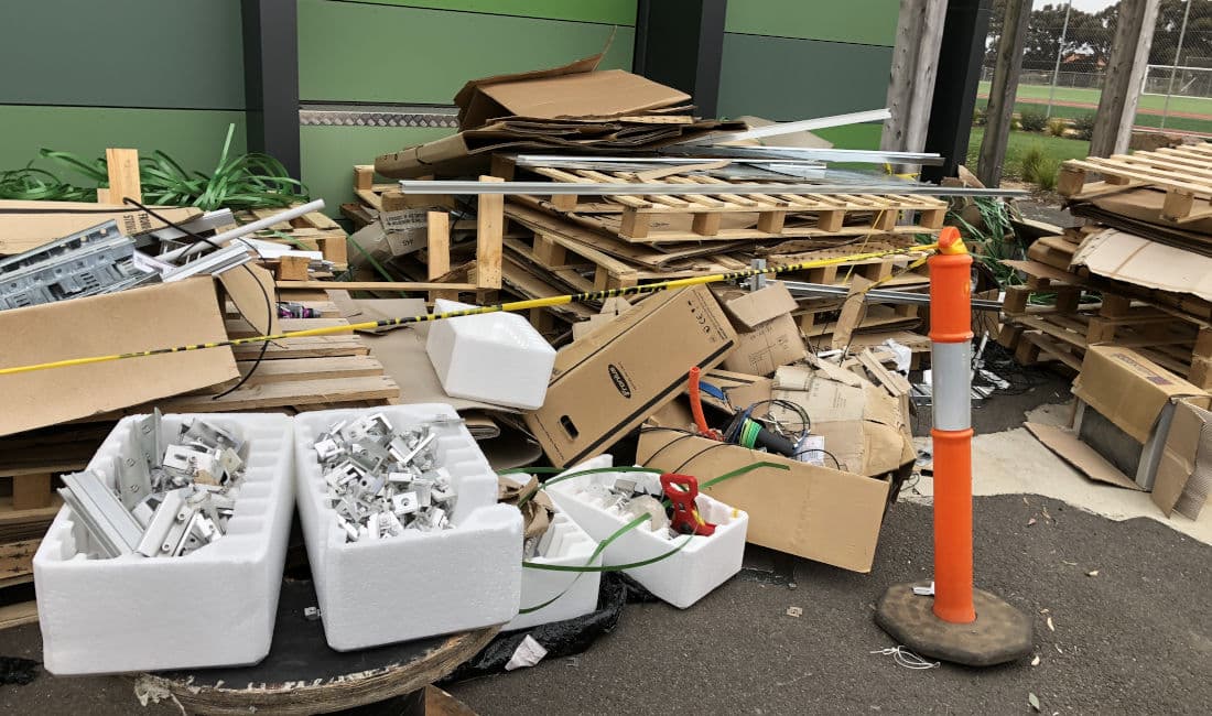 school rubbish removal melbourne before