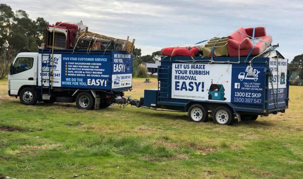 dumped rubbish removal job