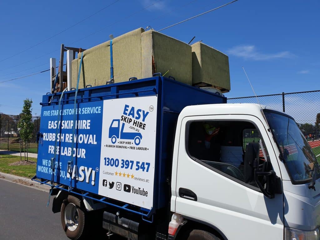 Easy Rubbish Removal truck with furniture