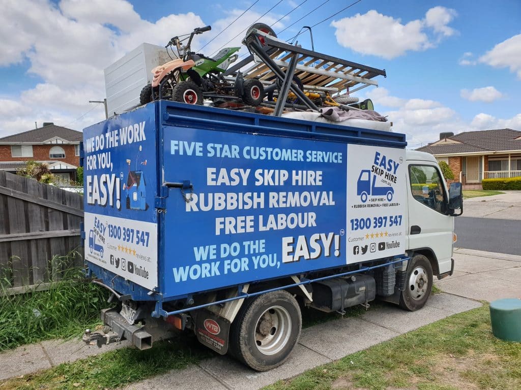 Easy Rubbish Removal truck with junk