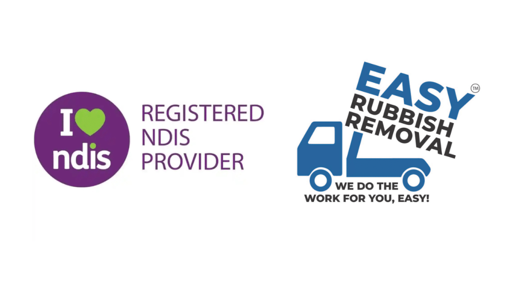 NDIS & Easy Rubbish Removal logos